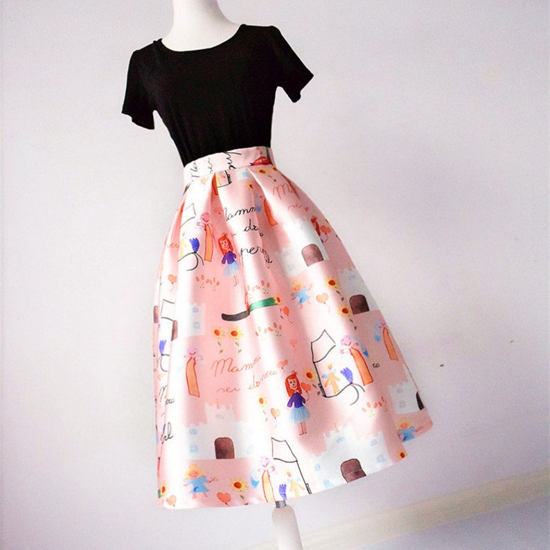 Maxi Skirt Custom Made Umbrella Skirt Casual Skirt Vintage Skirt Ladies Skirts A-line Skirt Puff Skirt Party Skirt Office Skirt