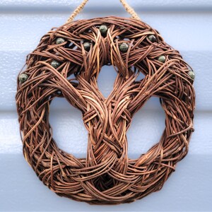 8 Inch Kambaba Jasper and Grapevine — Handcrafted Tree of Life