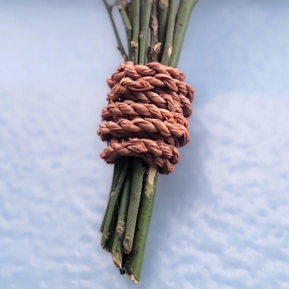 Twisted Pine Needle Cordage for Crafting, Decorating