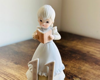 11th Birthday Girl Figurine - Vintage Lefton Birthday Girl Figure