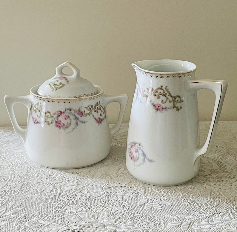 Mismatched Sugar Bowls and Creamers Mix and Match Vintage China Bulk China Tea Party Decor image 5