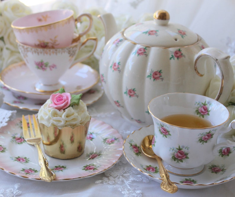 Mismatched Teacups & Saucers Mix and Match China Vintage Etsy