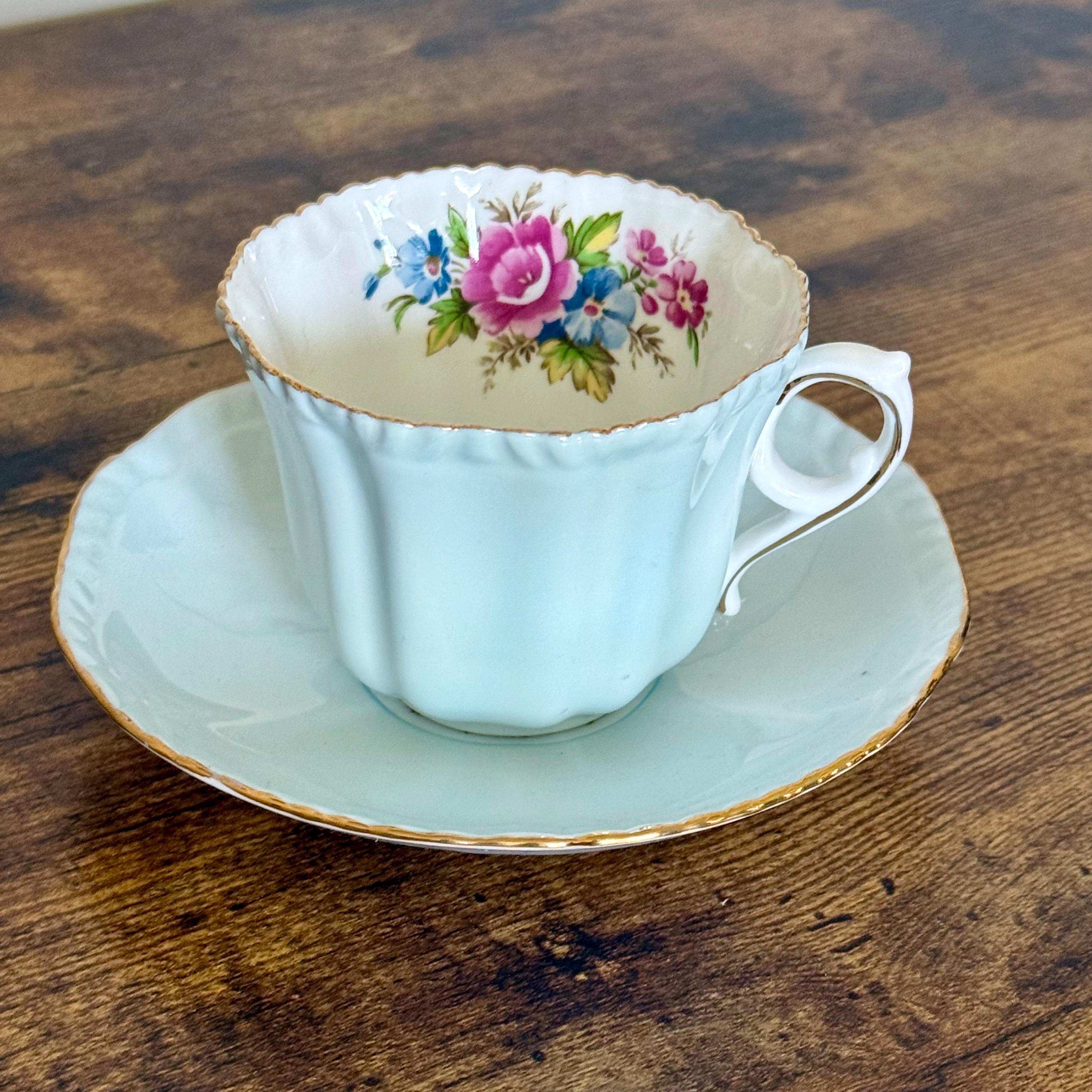 【英国ビンテージ】ロイヤルグラフトン★タータン★Tea for two 英国ビンテージ】ロイヤルグラフトン☆タータン☆Tea for two