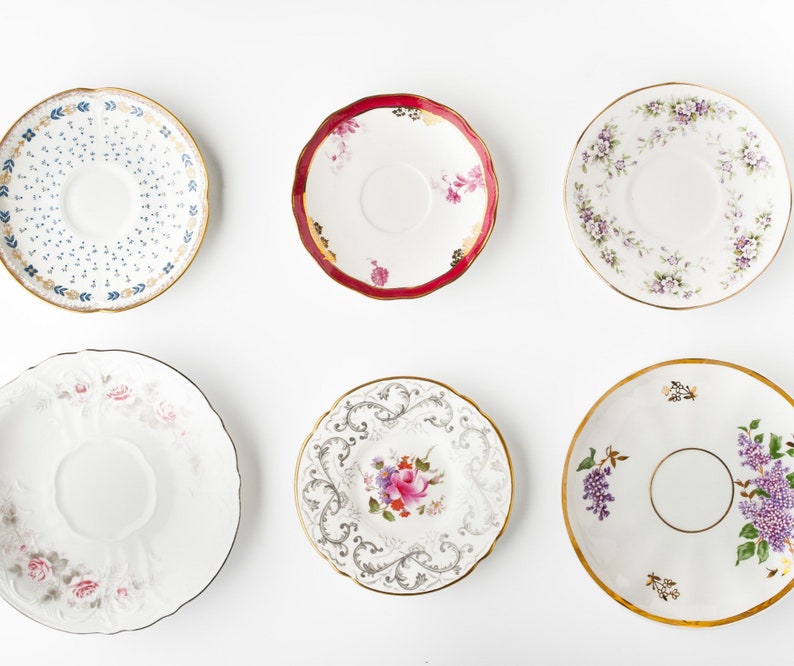 Mismatched China Plates Mix and Match Vintage China Bulk Etsy