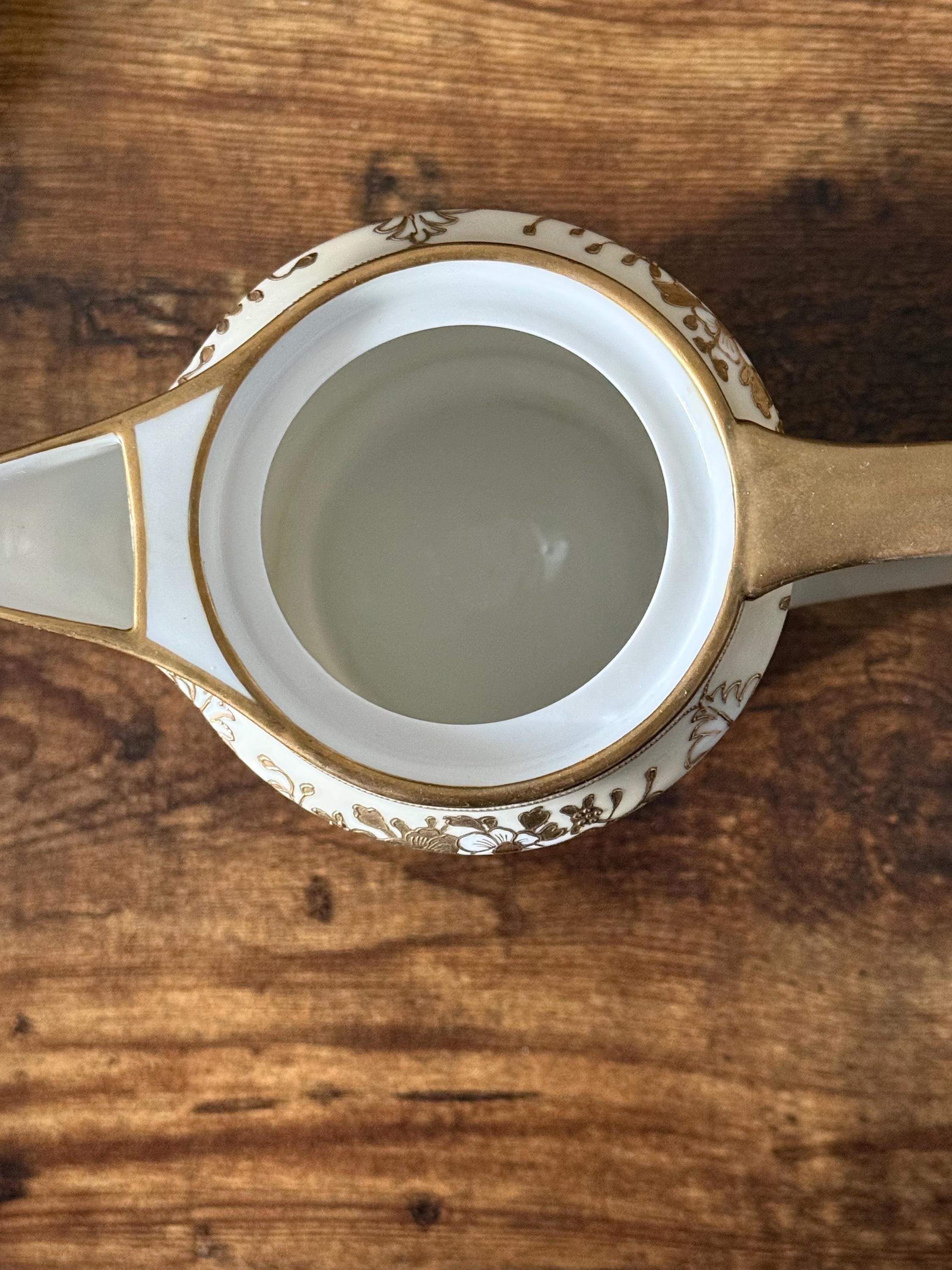Antique Nippon Noritake Chocolate Pot: Hand Painted China - Etsy