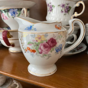 Mismatched Sugar Bowls and Creamers Mix and Match Vintage China Bulk China Tea Party Decor image 6