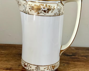 Antique Nippon Noritake Chocolate Pot: Hand Painted China - Etsy