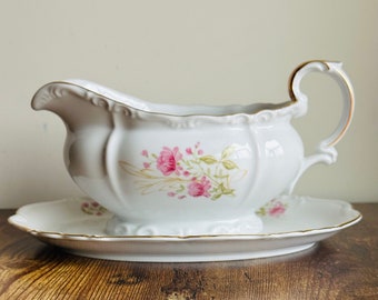 Vintage Gravy Boat - Edelstein Bavarian China - Easter Dining