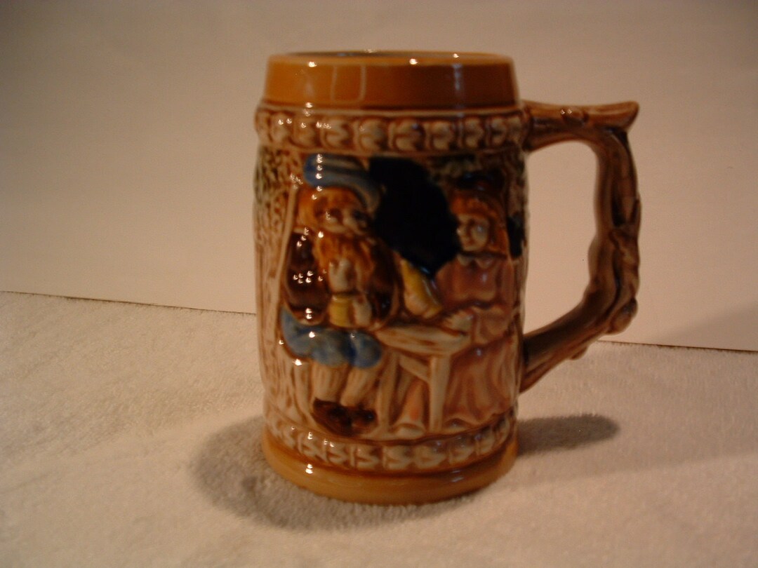 A Set of Handpainted 1960s German Beer Steins Made in Japan Etsy