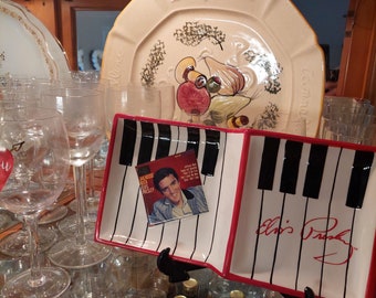 Elvis Presley Two-Level Ceramic Candy Dish For Display Use Only