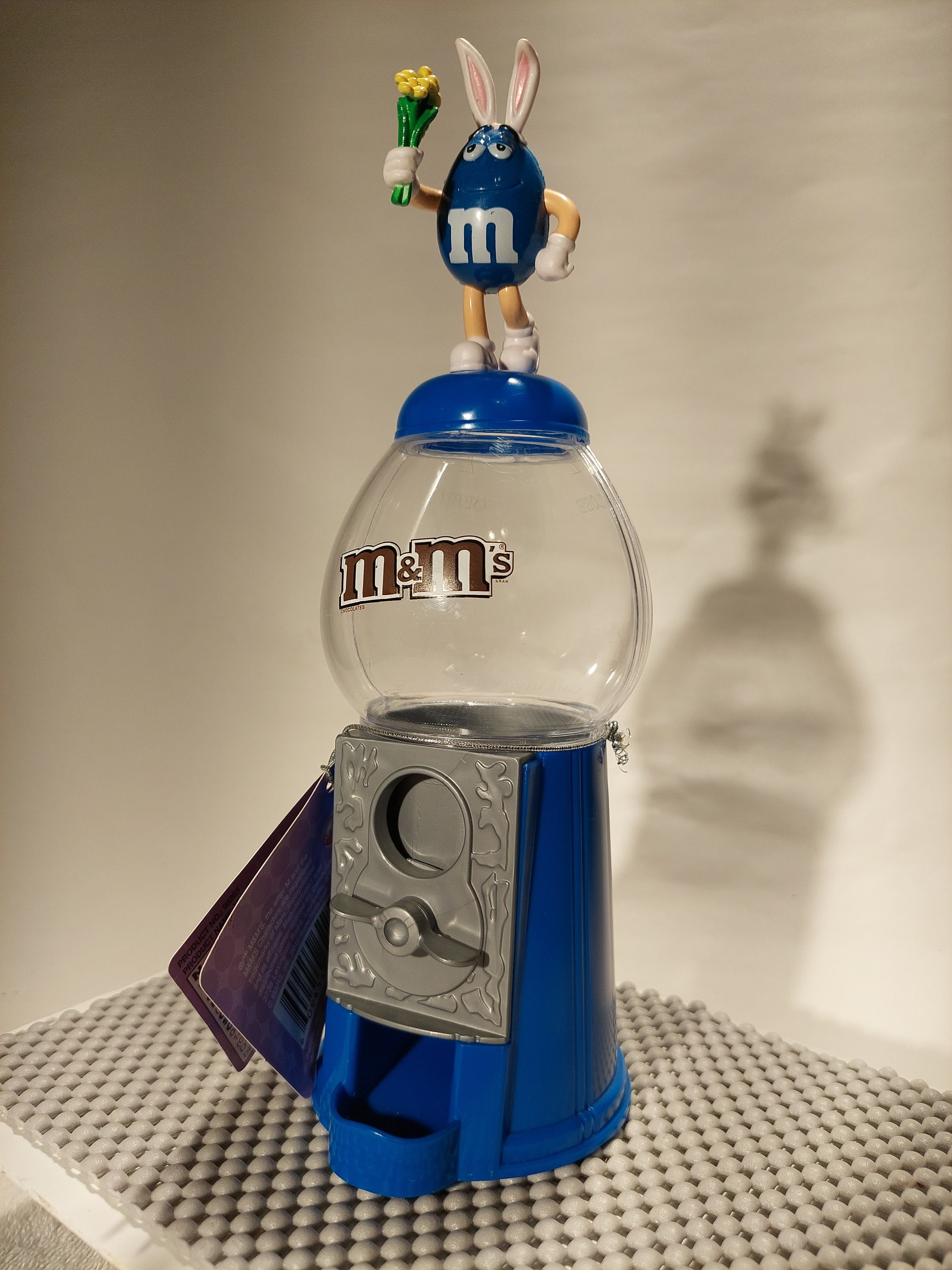 Vintage 1995 M&m's Mars Mr. Blue Gumball Candy Dispenser 