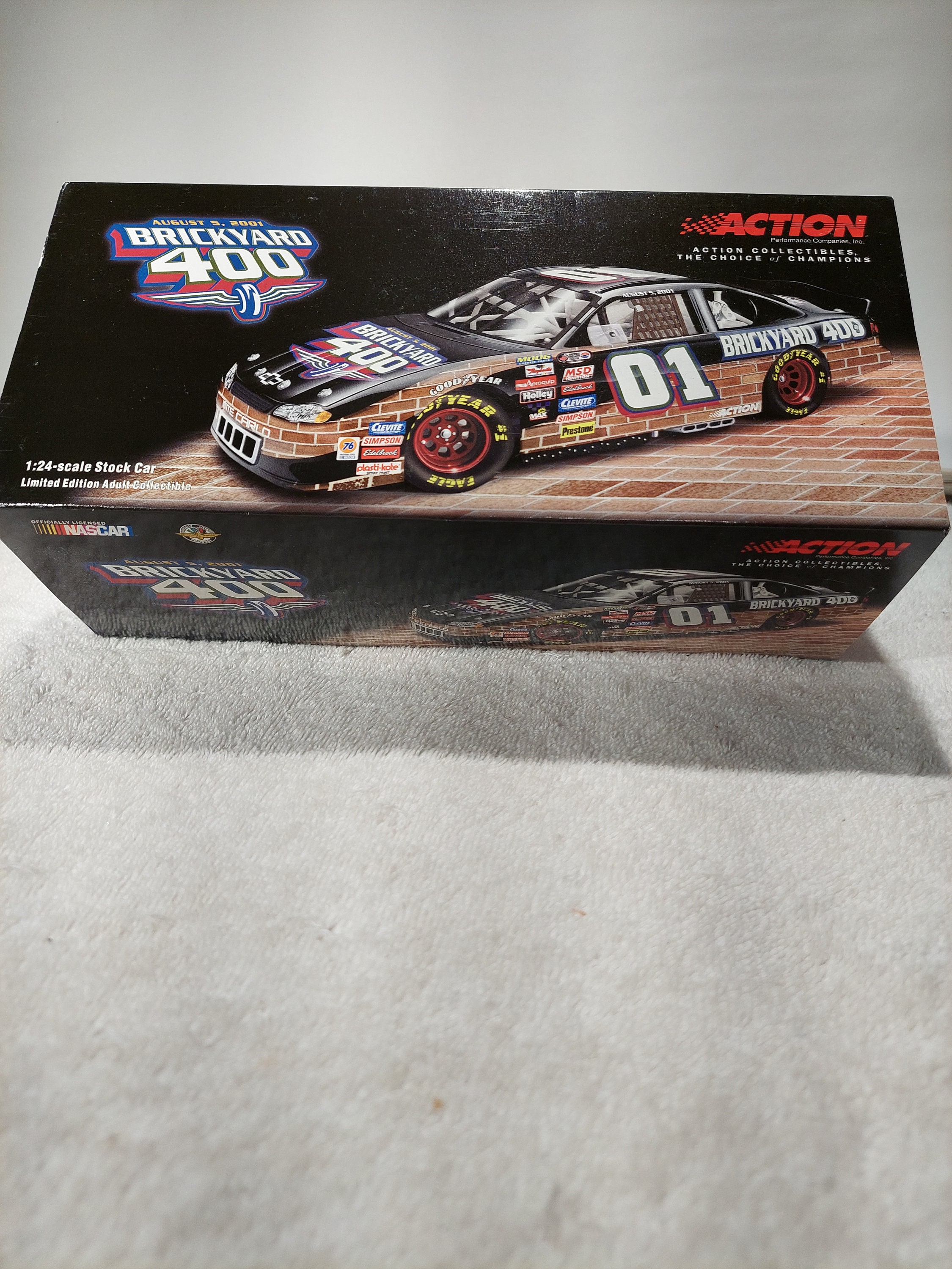 2001 Brickyard 400 Monte Carlo Diecast Car, QVC Edition 1:24 Scale