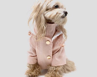 Blush Pink Dog Rain Jacket