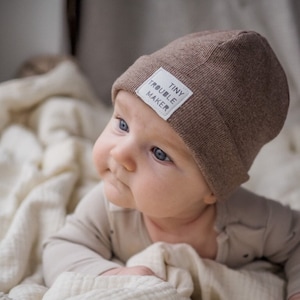 BEANIE for babies, kids & adults, hat for children, women and men, hat with patch