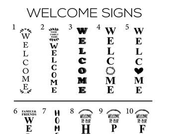 Welcome Signs Decal - Free Shipping!!