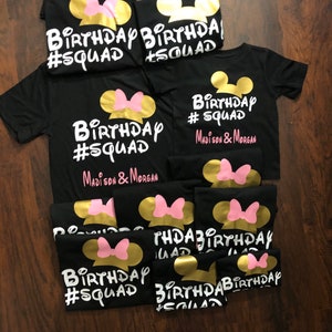 Mouse silhouette head, Cute personalized shirt 2020, family birthday shirt 2020, family birthday squad shirt