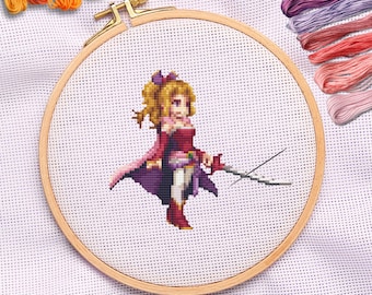 Terra Branford - Final Fantasy VI - Schema per punto croce e pittura a diamante