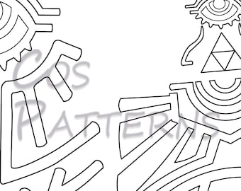 Queen Sonia Tattoo Lacrime del Regno blueprints modello cosplay SVG Lettera A4 solo braccia