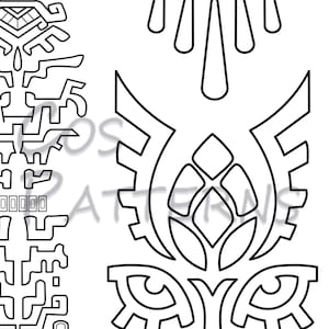 Zelda Tears of the Kingdom Tabard Design PDF SVG cosplay pattern