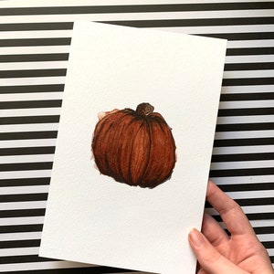 Halloween Watercolor Prints - Inktober Prints - Pumpkins - Ghosts -