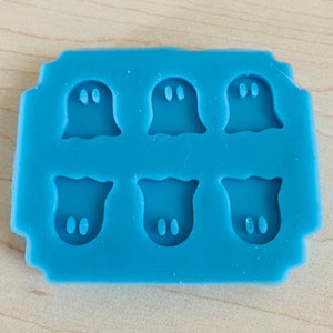 3pce Halloween Ghost Boo Pendant Set Silicone Casting Mould for Epoxy Resin