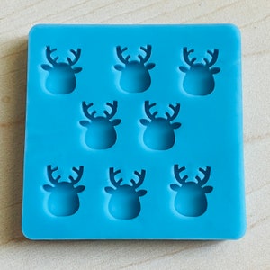  Abaodam 6 Pcs Christmas Cake Mold Resin Christmas Molds  Reindeer Silicone Molds Soap Molds Silicone Shapes Cake Baking Tool  Silicone Soap Mold Diy Candy Mold Model Silica Gel Household : Home