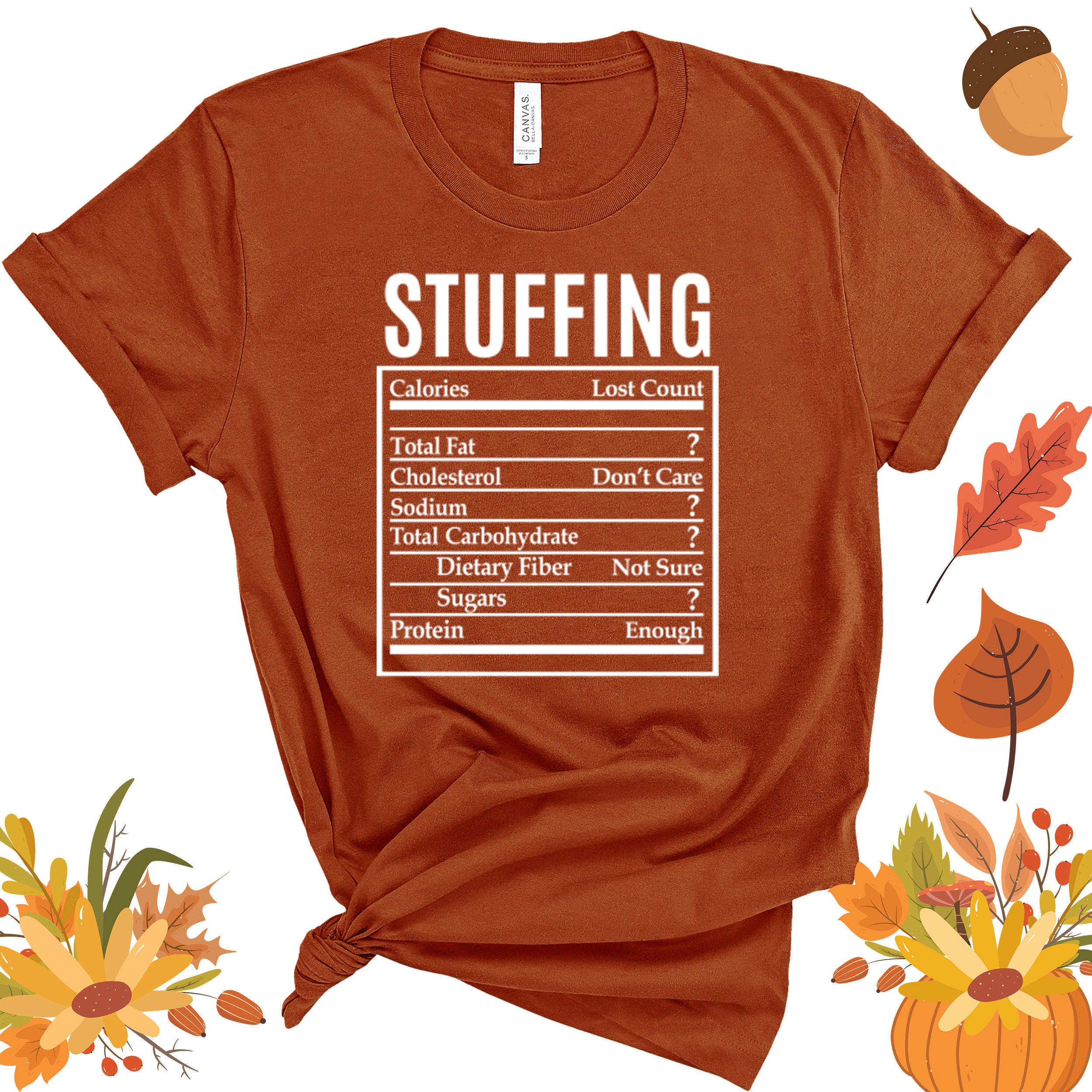 Holiday Food Funny Nutrition Shirts plus sizes with FREE Etsy