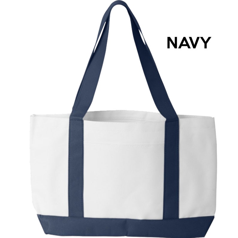 Personalized Nurse Tote with pocket New York Nurse Large Tote Bag with FREE SHIPPING Choose from 5 colors Present for Nurse Canvas Tote