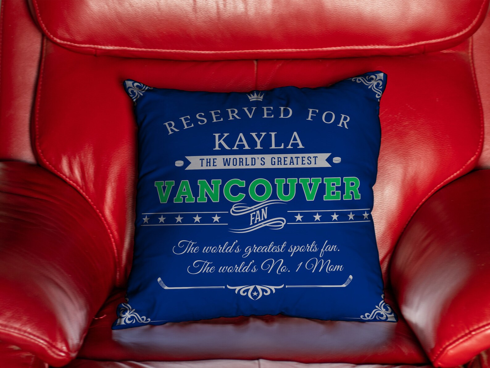 Personalized Vancouver Hockey Pillow Case Sports Pillow Etsy