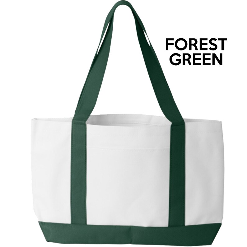 Personalized Nurse Tote with pocket New York Nurse Large Tote Bag with FREE SHIPPING Choose from 5 colors Present for Nurse Canvas Tote