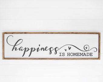 Happiness Is Homemade SVG, Family SVG, Home Decor SVG, Farmhouse, Kitchen, Crafting, Inspirational Quote, Silhouette Cricut Cut File svg