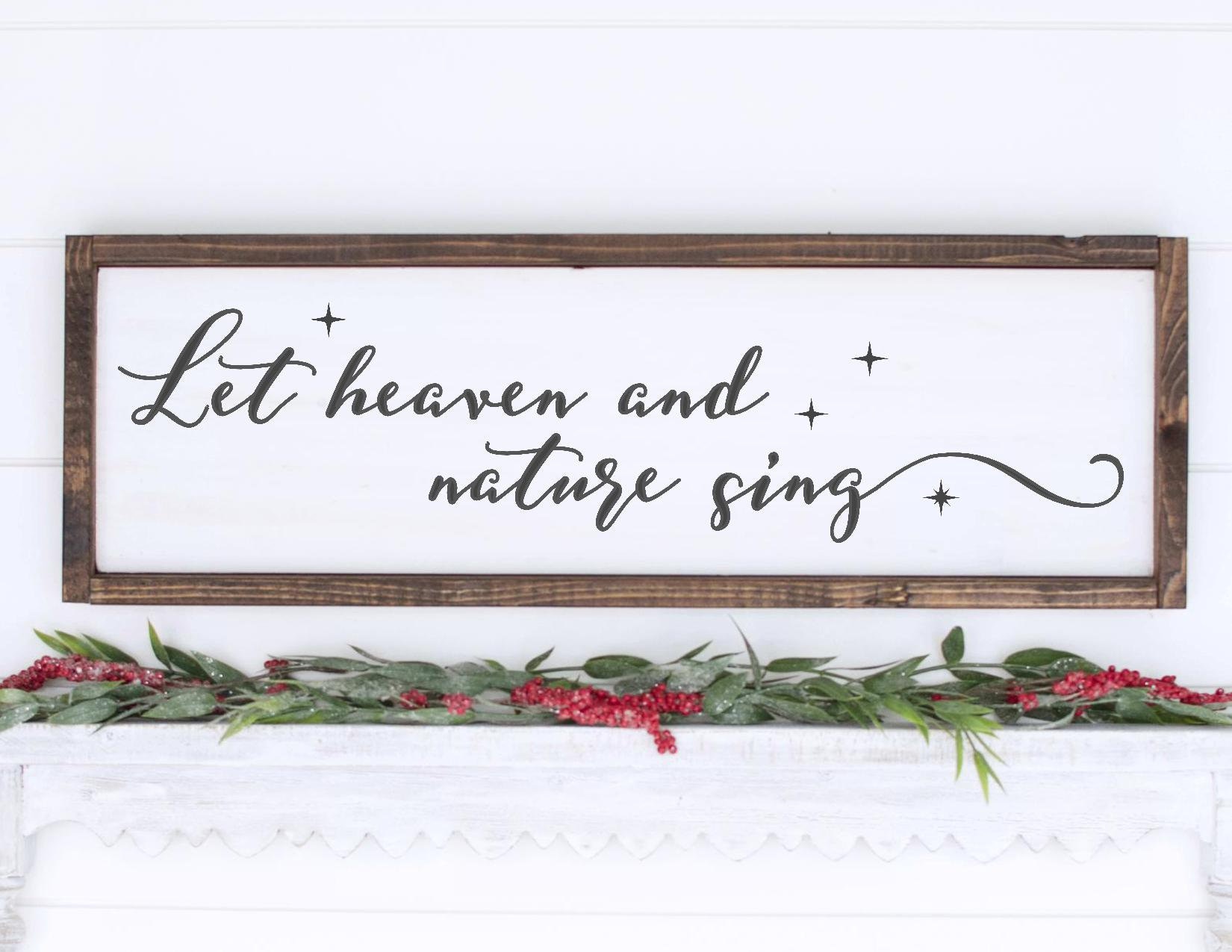 Let Heaven and Nature Sing SVG Christmas SVG Holiday SVG | Etsy