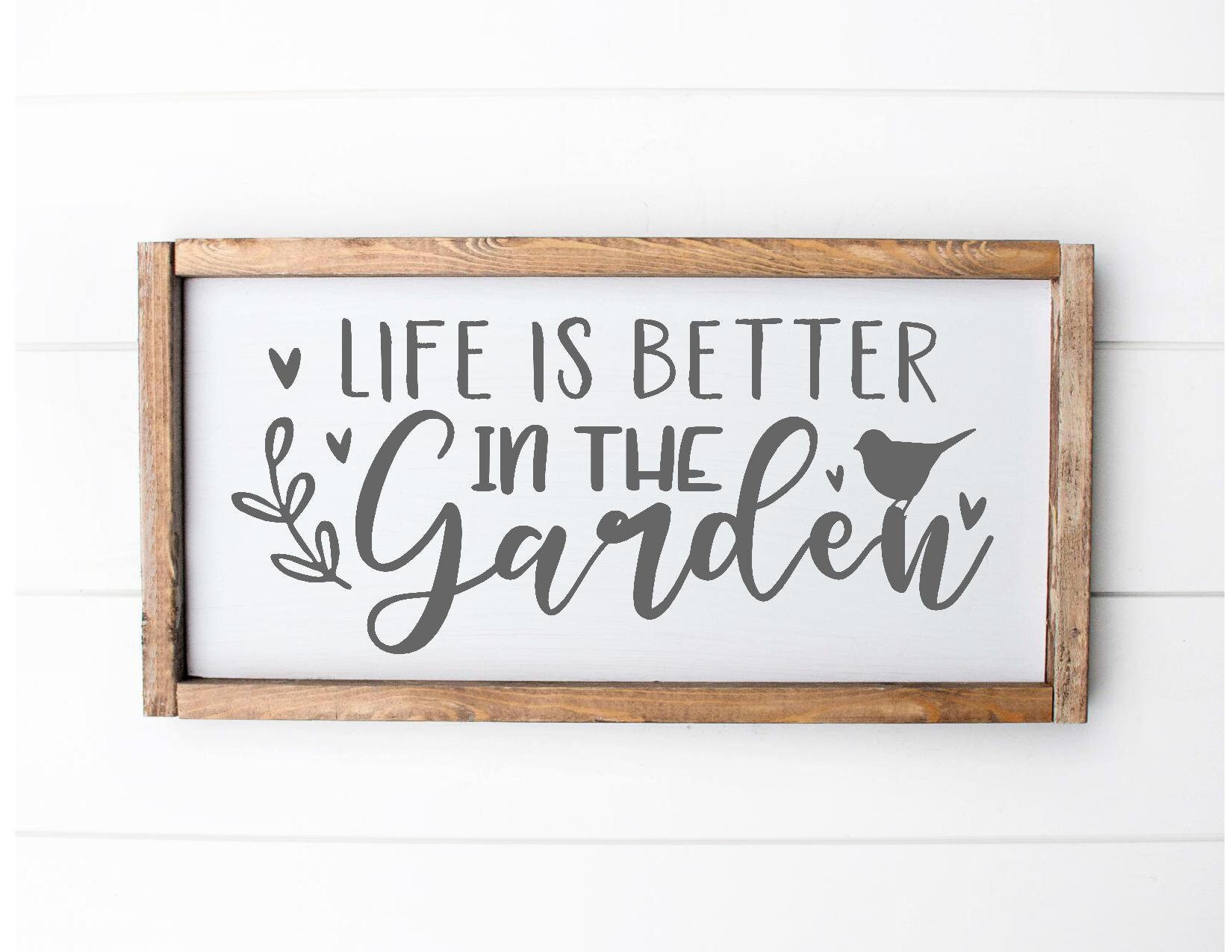 Evergreen Garden Life is Better in the Garden Stepping Stone