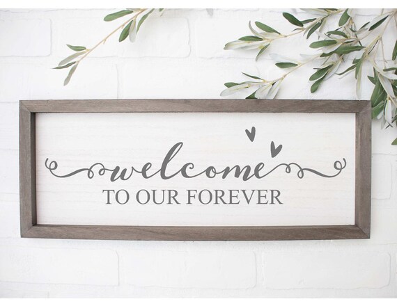 Download Welcome To Our Forever Svg Wedding Svg Wedding Sign Svg Etsy