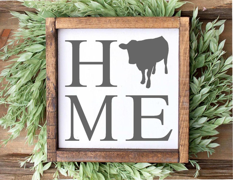 Download Home SVG Cow Sign SVG Cow Design SVG Heifer Farm Life | Etsy