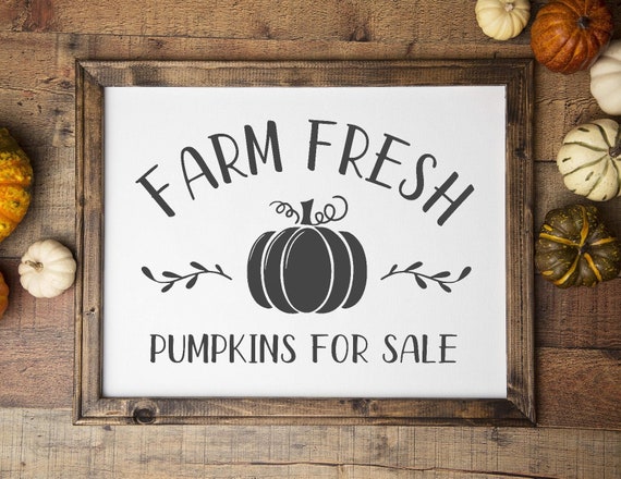 Download Farm Fresh Pumpkins Svg Pumpkin Patch Sign Fall Svg Autumn Etsy PSD Mockup Templates