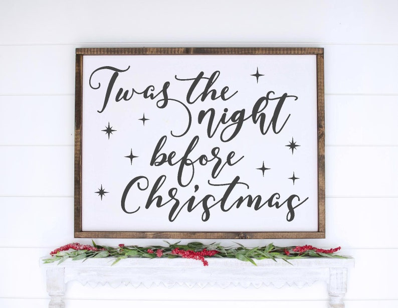 Download Twas The Night Before Christmas SVG Christmas Sign SVG | Etsy