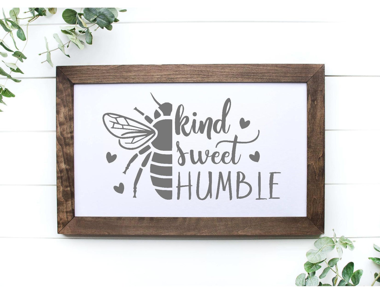 Kind sweet. Two-w Humble Bee. Bee decorative Letters.