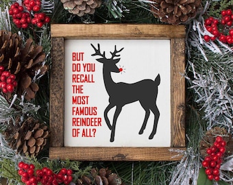 Christmas Sign SVG, Holiday Home Decor SVG, Rudolph SVG, Reindeer, Santa, Quote, Kids, Family, Farmhouse, Silhouette Cricut Cut File svg
