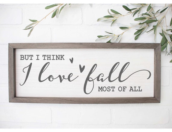 Download Fall Svg I Love Fall Svg Autumn Svg Fall Sign Farmhouse Etsy PSD Mockup Templates