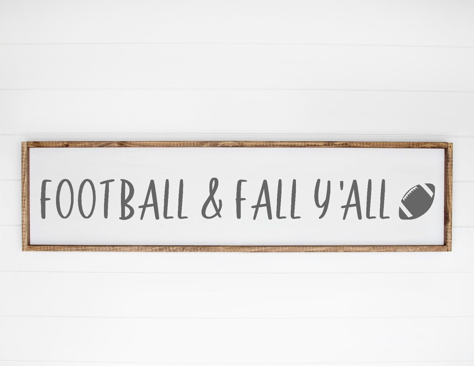 Football and Fall Y'all SVG Fall Sign SVG Football SVG - Etsy