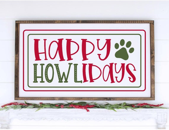Details about  / Happy Howlidays Poodle Wht Christmas Holiday Cute Dog Sign NEW 5/"x10/" Plaque 312