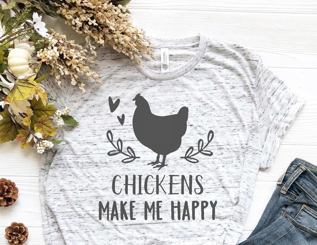 Chickens Make Me Happy SVG, Chicken SVG, Chicken Mama SVG, Farmer ...