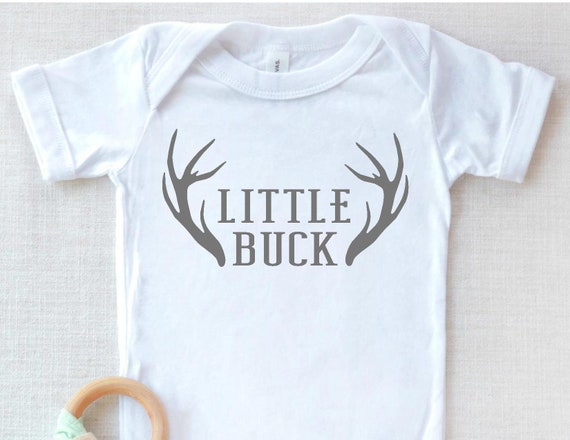 Little Buck Svg Hunting Nursery Svg Deer Svg Baby Bodysuit Etsy