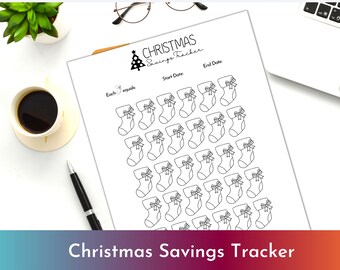Christmas Savings Challenge, Savings Tracker, Monthly Savings Challenge, Money Challenge for Christmas, 30 Weeks Savings Challenge
