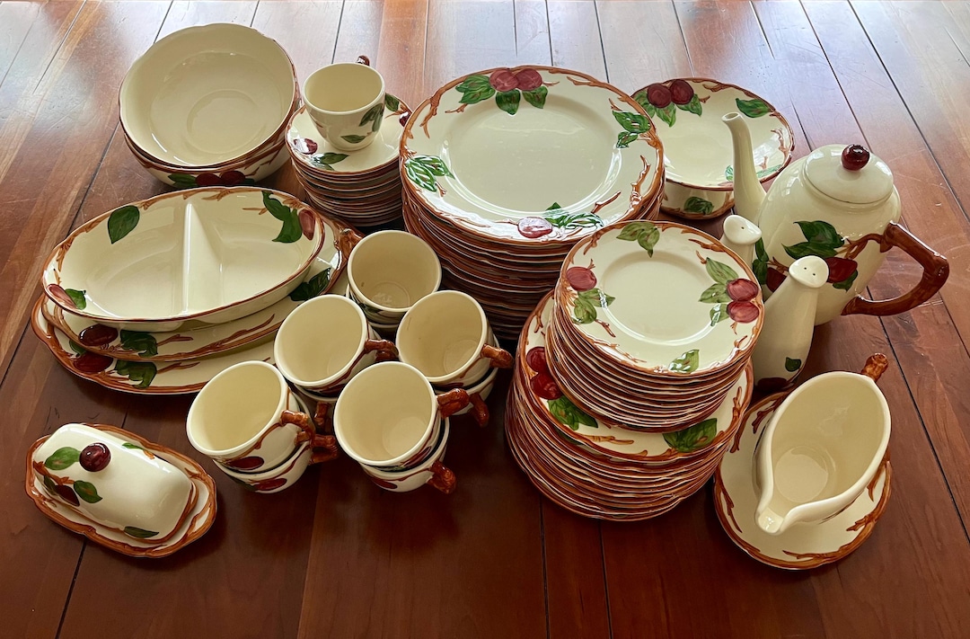 Dinnerware Set Franciscan Pottery Patterns Franciscan Apple Ware