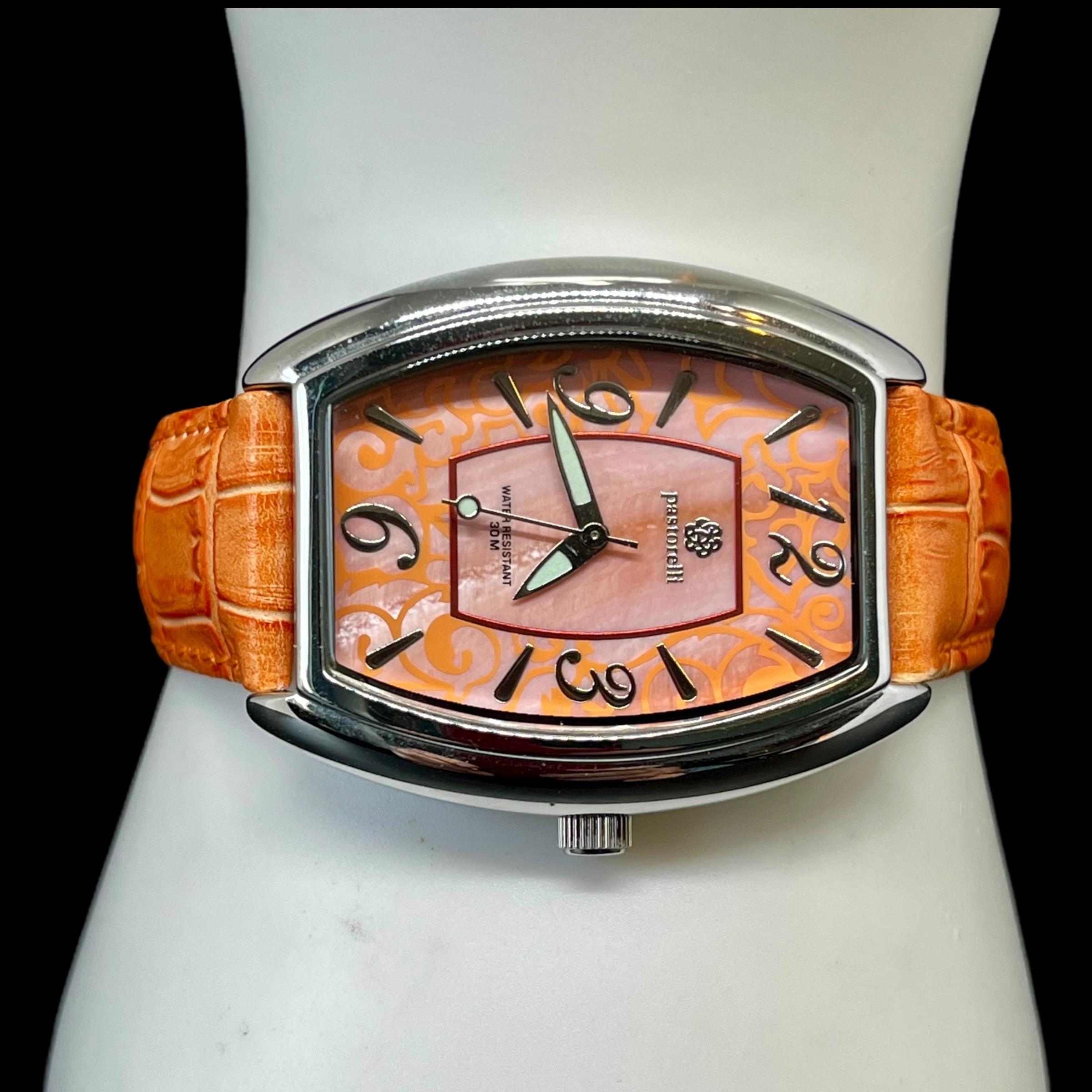 VINTAGE | Pastorelli Orange Watch by Invicta | Leather Strap  display picture 2