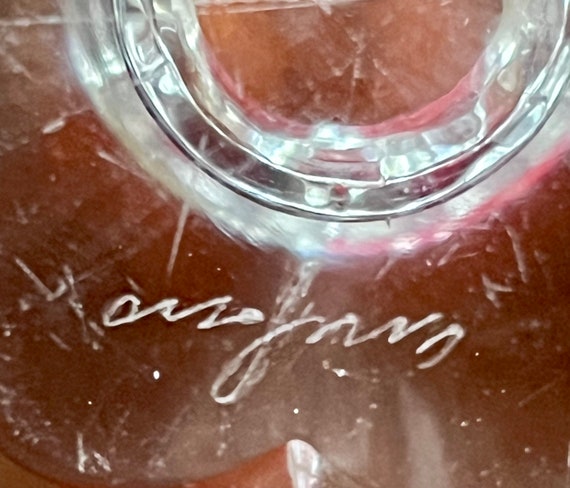 ヴィンテージ オレフォス クリスタル キャンドルホルダー