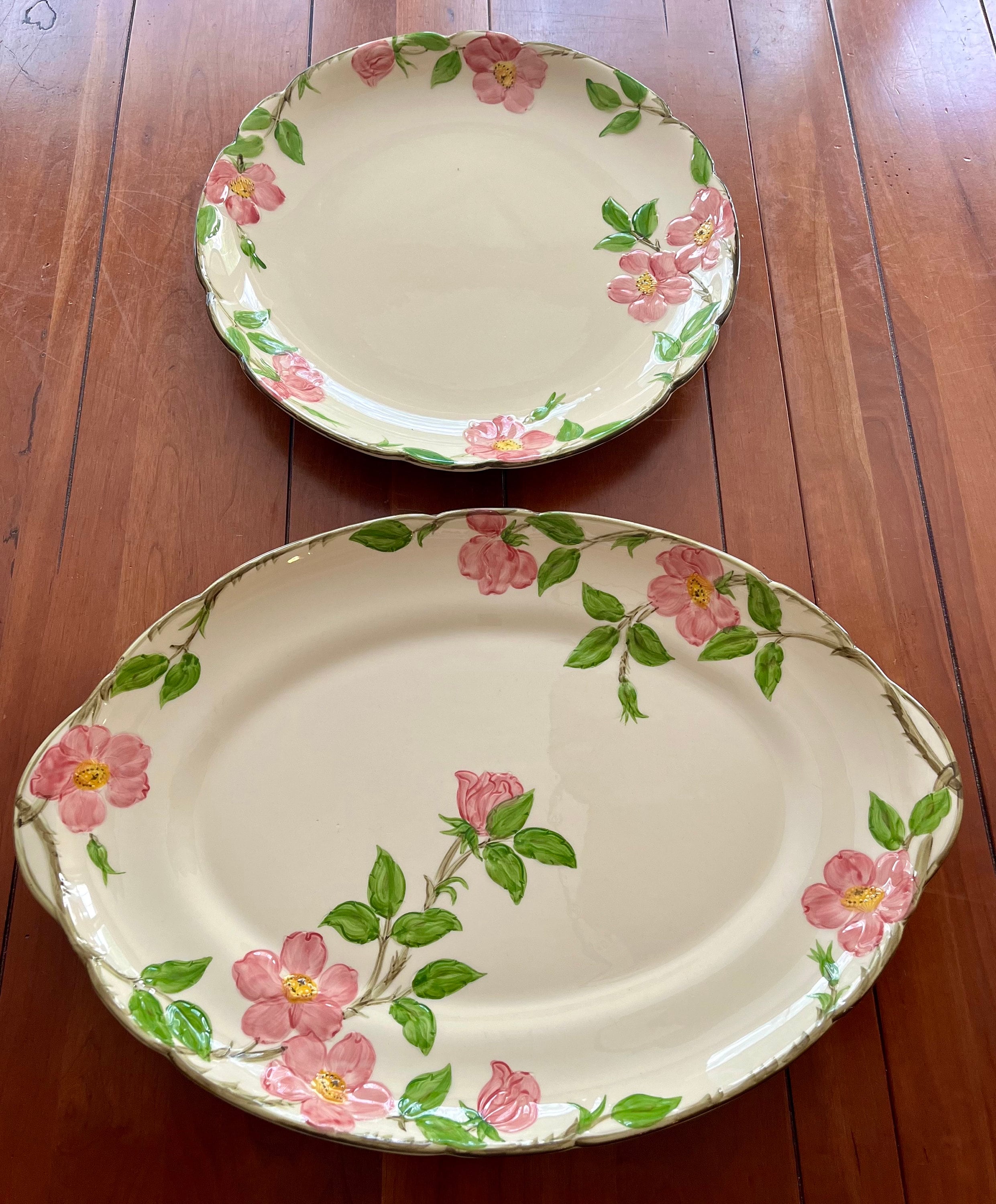 Vintage Rose Platter - Etsy Canada