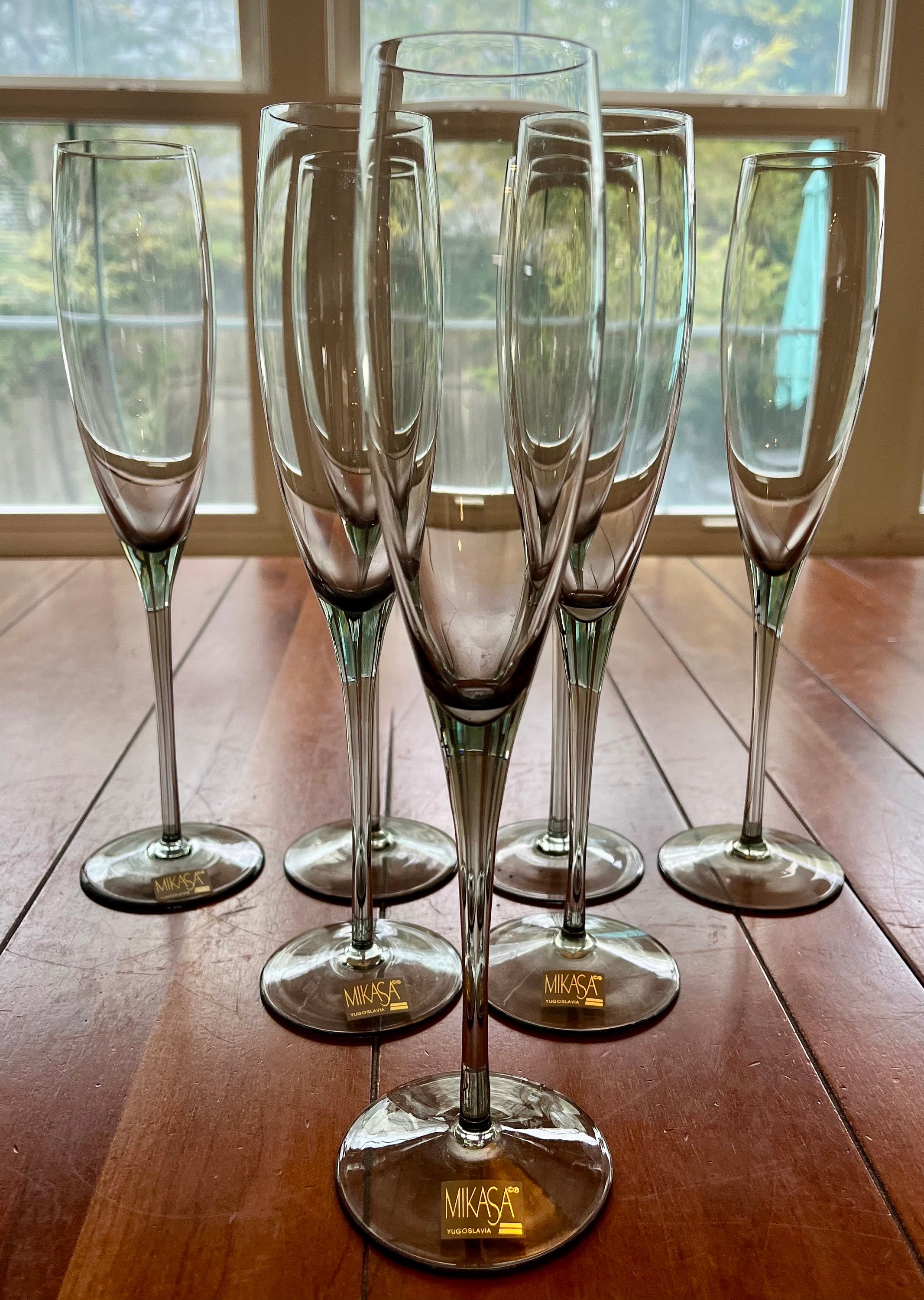 Mikasa Stemless Champagne Flutes, Set of 8